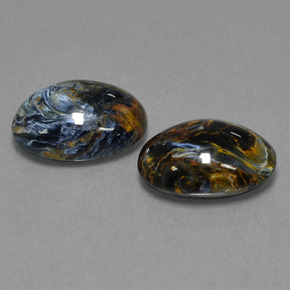 10,63 ct natürliche mehrfarbiger Pietersit-Edelsteine, Oval Schliff, Lichtundurchlässig