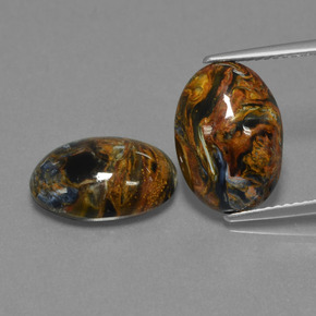  ct natürliche Mehrfarbig Pietersite-Edelsteine, Oval Schliff, Lichtundurchlässig