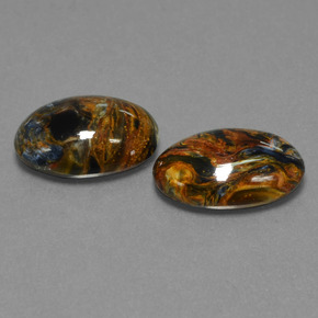  ct natürliche Mehrfarbig Pietersite-Edelsteine, Oval Schliff, Lichtundurchlässig