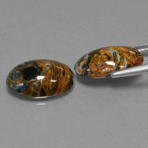  ct natürliche Mehrfarbig Pietersite-Edelsteine, Oval Schliff, Lichtundurchlässig