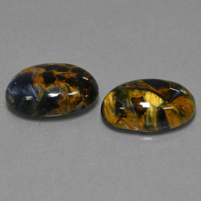  ct natürliche Mehrfarbig Pietersite-Edelsteine, Oval Schliff, Lichtundurchlässig
