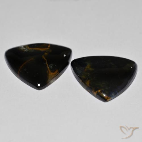 12.28 ct natürliche Mehrfarbig Pietersite-Edelsteine, Trillion, Lichtundurchlässig
