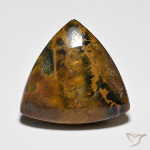 8.68ct Natürlicher Mehrfarbig Pietersite, Trillion, Lichtundurchlässig