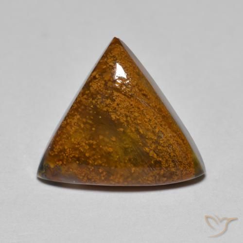 4.51ct Natürlicher Mittel braun Pietersite, Trillion, Lichtundurchlässig