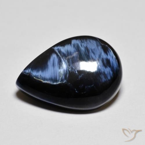 6.93ct Natürlicher Mehrfarbig Pietersite, Birnenform, Lichtundurchlässig