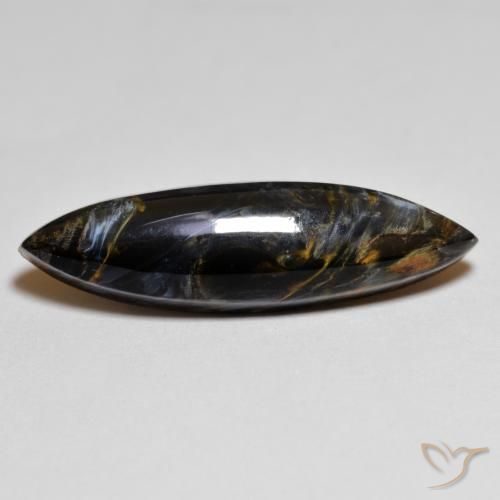 6.82ct Natürlicher Mehrfarbig Pietersite, Marquise, Lichtundurchlässig