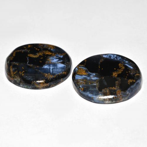 20,74 ct natürliche mehrfarbiger Pietersit-Edelsteine, Rundschliff, Lichtundurchlässig