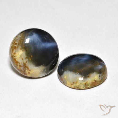 12.86 ct natürliche Mehrfarbig Pietersite-Edelsteine, Runden, Lichtundurchlässig