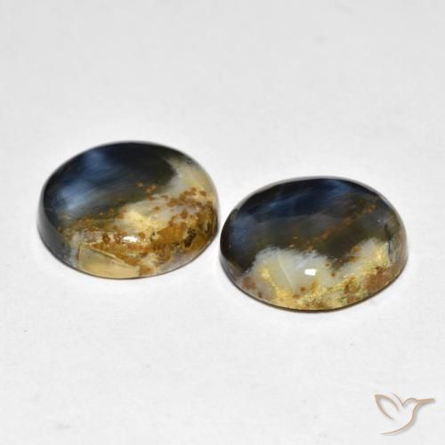 12.86 ct natürliche Mehrfarbig Pietersite-Edelsteine, Runden, Lichtundurchlässig