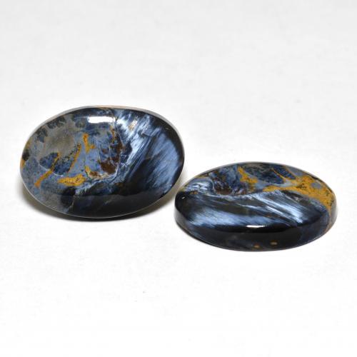 12,73 ct natürliche mehrfarbiger Pietersit-Edelsteine, Oval Schliff, Lichtundurchlässig