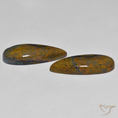 8.34 ct natürliche Mehrfarbig Pietersite-Edelsteine, Birnenform, Lichtundurchlässig