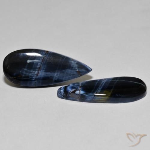 14.98 ct natürliche Mehrfarbig Pietersite-Edelsteine, Birnenform, Lichtundurchlässig