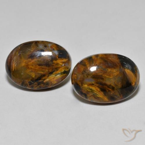 20.08ctw Natürlicher Mehrfarbig Pietersite, Oval, Lichtundurchlässig