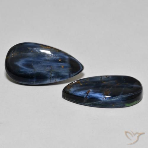 11.62 ct natürliche Mehrfarbig Pietersite-Edelsteine, Birnenform, Lichtundurchlässig