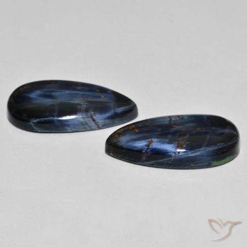 11.62 ct natürliche Mehrfarbig Pietersite-Edelsteine, Birnenform, Lichtundurchlässig