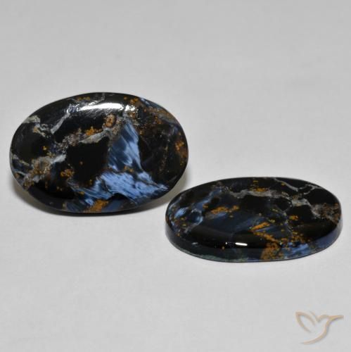16.59 ct natürliche Mehrfarbig Pietersite-Edelsteine, Oval, Lichtundurchlässig