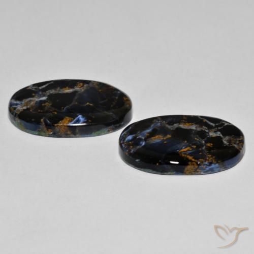 16.59 ct natürliche Mehrfarbig Pietersite-Edelsteine, Oval, Lichtundurchlässig