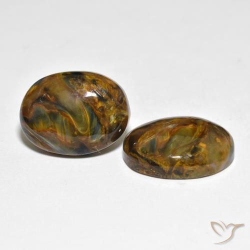 16.92 ct natürliche Mehrfarbig Pietersite-Edelsteine, Oval, Lichtundurchlässig