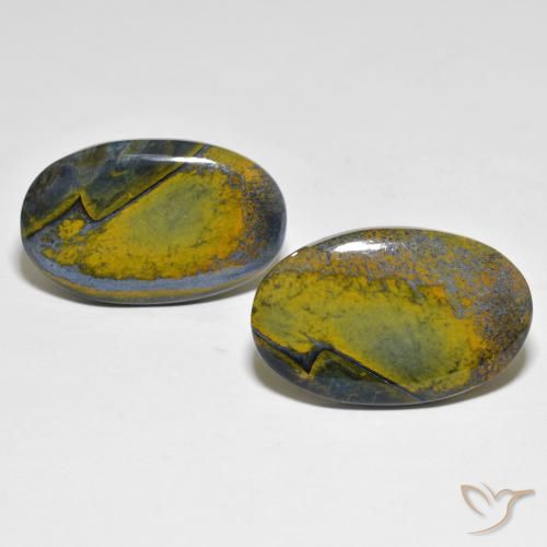 24.26ctw Natürlicher Mehrfarbig Pietersite, Oval, Lichtundurchlässig