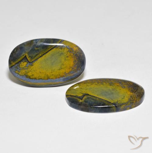 24.26 ct natürliche Mehrfarbig Pietersite-Edelsteine, Oval, Lichtundurchlässig