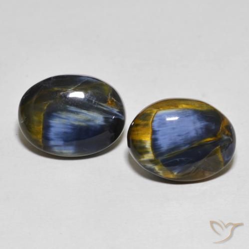10.15ctw Natürlicher Mehrfarbig Pietersite, Oval, Lichtundurchlässig