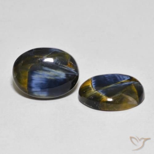 10.15 ct natürliche Mehrfarbig Pietersite-Edelsteine, Oval, Lichtundurchlässig