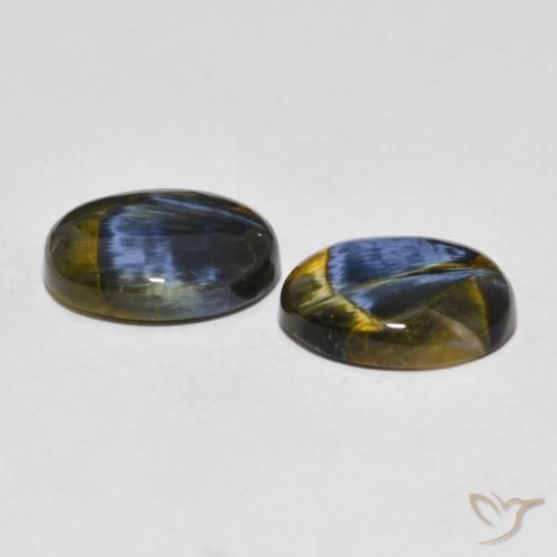 10.15 ct natürliche Mehrfarbig Pietersite-Edelsteine, Oval, Lichtundurchlässig