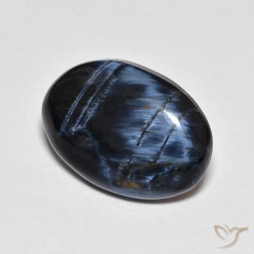 6.15ct Natürlicher Mehrfarbig Pietersite, Oval, Lichtundurchlässig
