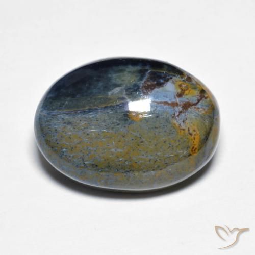 7.30ct Natürlicher Mehrfarbig Pietersite, Oval, Lichtundurchlässig