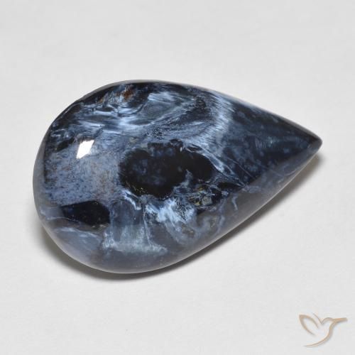 8.28ct Natürlicher Mehrfarbig Pietersite, Birnenform, Lichtundurchlässig
