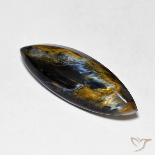 7.14ct Natürlicher Mehrfarbig Pietersite, Marquise, Lichtundurchlässig