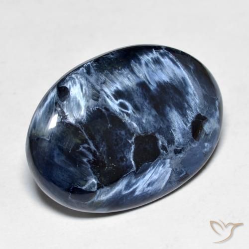 15.38ct Natürlicher Mehrfarbig Pietersite, Oval, Lichtundurchlässig