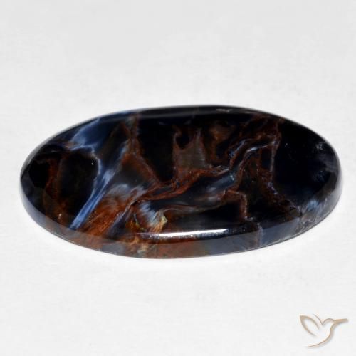 9,17 ctw natürlicher Mehrfarbig Pietersite, Oval, Lichtundurchlässig