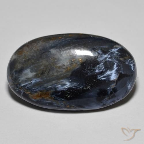 12.66ct Natürlicher Mehrfarbig Pietersite, Oval, Lichtundurchlässig