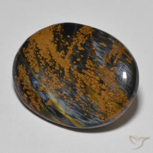 9,17 ctw natürlicher Mehrfarbig Pietersite, Oval, Lichtundurchlässig