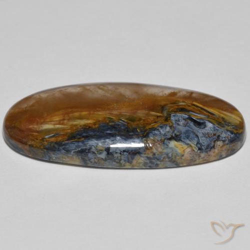 9,17 ctw natürlicher Mehrfarbig Pietersite, Oval, Lichtundurchlässig