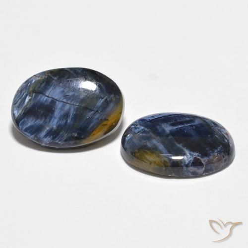 7.99 ct natürliche Mehrfarbig Pietersite-Edelsteine, Oval, Lichtundurchlässig