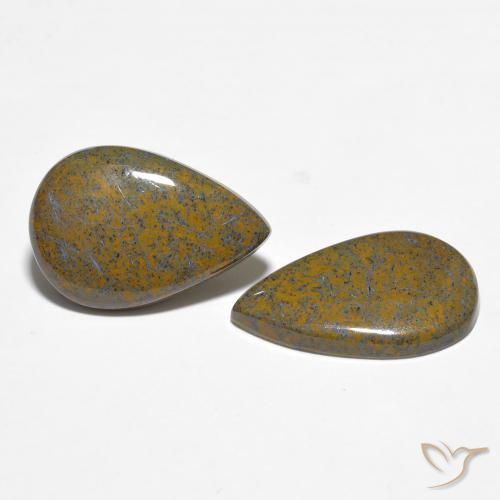 7.59 ct natürliche Mehrfarbig Pietersite-Edelsteine, Birnenform, Lichtundurchlässig