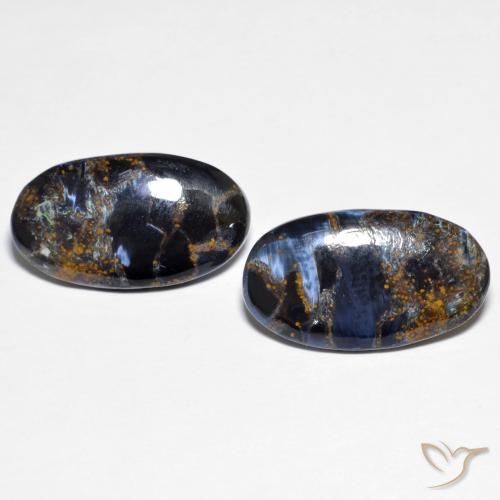 12.19ctw Natürlicher Mehrfarbig Pietersite, Oval, Lichtundurchlässig