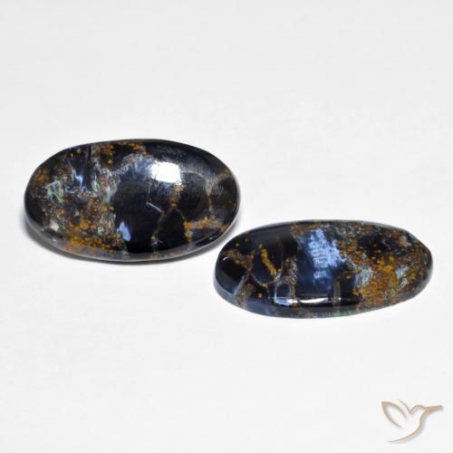 12.19 ct natürliche Mehrfarbig Pietersite-Edelsteine, Oval, Lichtundurchlässig