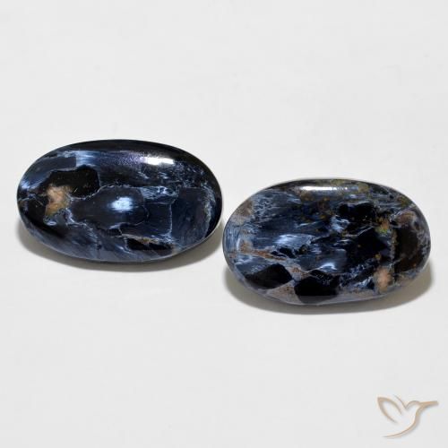 10.02ctw Natürlicher Mehrfarbig Pietersite, Oval, Lichtundurchlässig