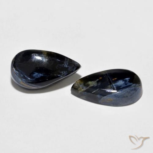 7.26 ct natürliche Mehrfarbig Pietersite-Edelsteine, Birnenform, Lichtundurchlässig