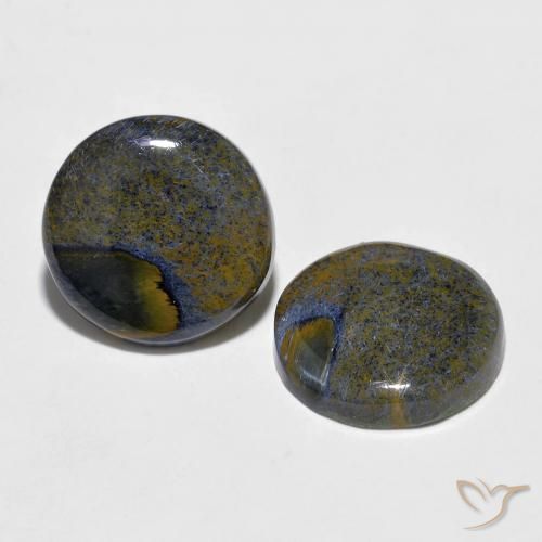 6.89 ct natürliche Mehrfarbig Pietersite-Edelsteine, Runden, Lichtundurchlässig
