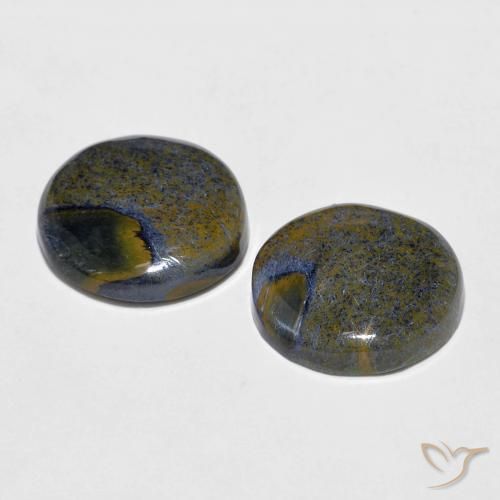6.89 ct natürliche Mehrfarbig Pietersite-Edelsteine, Runden, Lichtundurchlässig