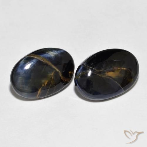 9.25ctw Natürlicher Mehrfarbig Pietersite, Oval, Lichtundurchlässig