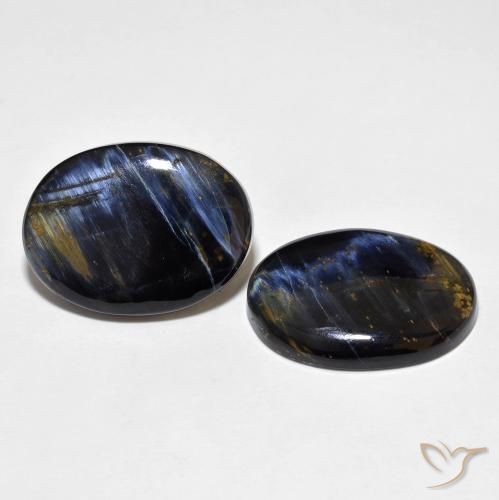 18.22 ct natürliche Mehrfarbig Pietersite-Edelsteine, Oval, Lichtundurchlässig
