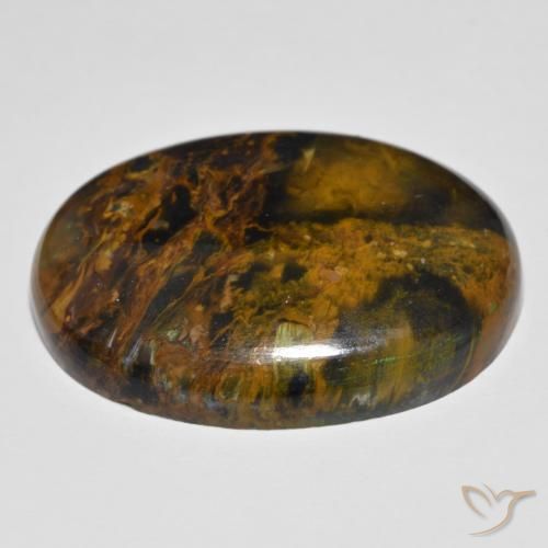 9,17 ctw natürlicher Mehrfarbig Pietersite, Oval, Lichtundurchlässig