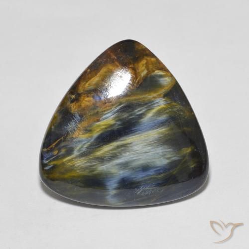 16.98ct Natürlicher Mehrfarbig Pietersite, Trillion, Lichtundurchlässig