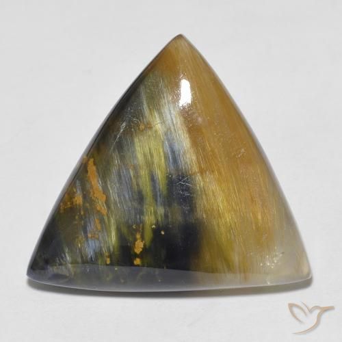10.21ct Natürlicher Mehrfarbig Pietersite, Trillion, Lichtundurchlässig