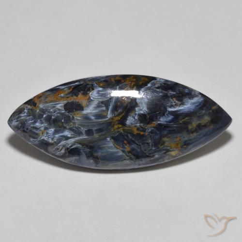 15.65ct Natürlicher Mehrfarbig Pietersite, Marquise, Lichtundurchlässig